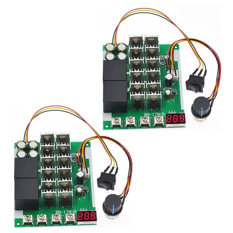Contrôleur de vitesse PWM 60A CC 10-55V avec composants haute durabilité