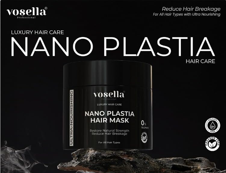 Buy Vosella NANOPLASTIA Vibe Care Shampoo & Hair Mask, Black