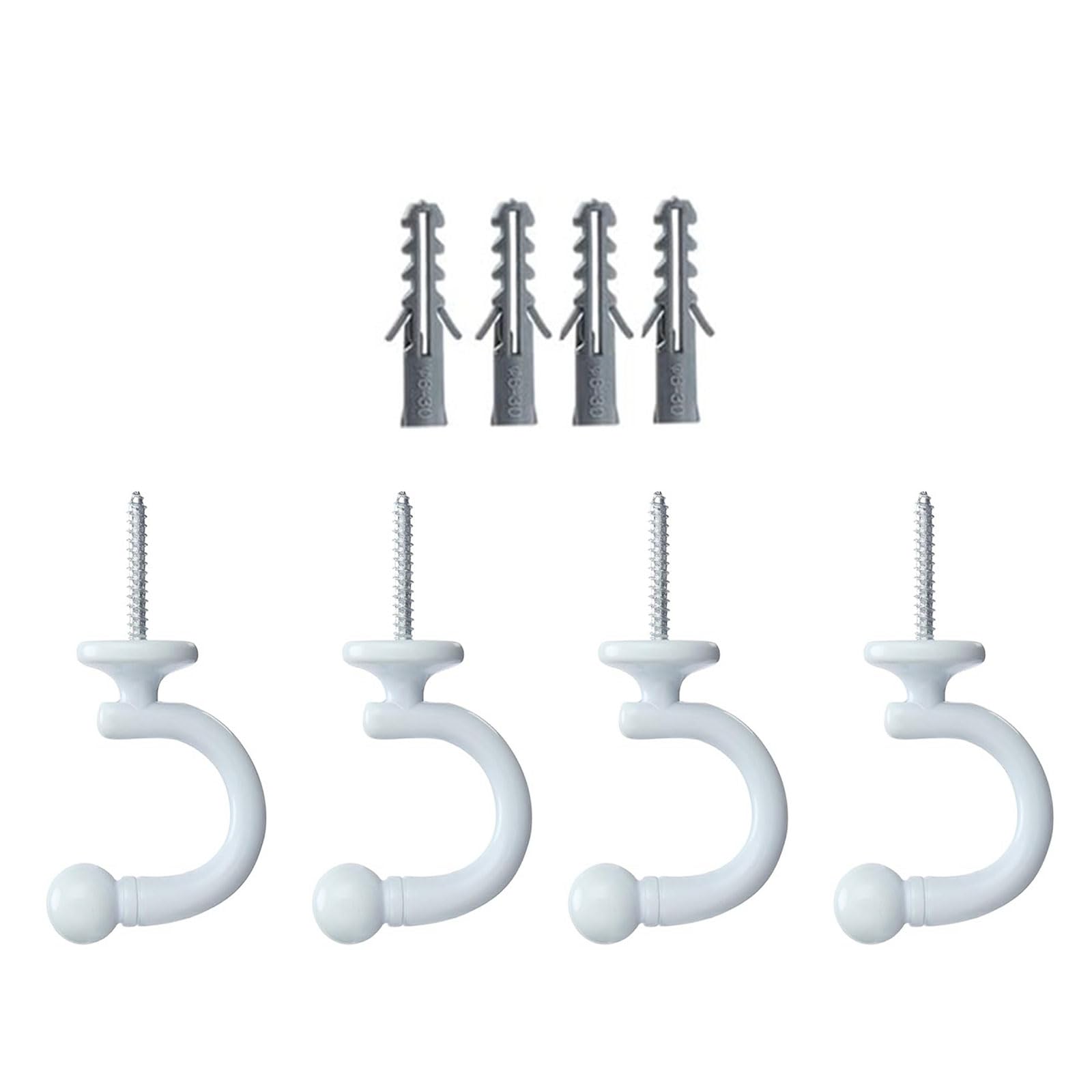 Curtain Hooks Impermeable Permanent Building for Heavy Cargo in Bathroom Kitchen Garage Space Saving Curtain Hooks