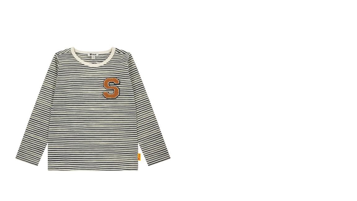Steiff College Jungen Langarmshirt, gestreift L002421135 gr.116