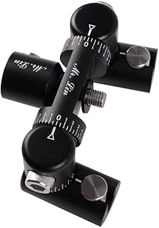 Ace Hunter Bow Archery Stabilizer Double Adjustable V-Bar Mount Quick Disconnect Bracket (Black)