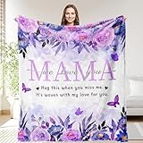 OHOIT Mom Blanket Gifts for Mothers Day, Mom Birthday Gifts from Daughter Son, We Love You Present for Mother Mommy, Mother's Day Blanket to My Mom 60'x50'