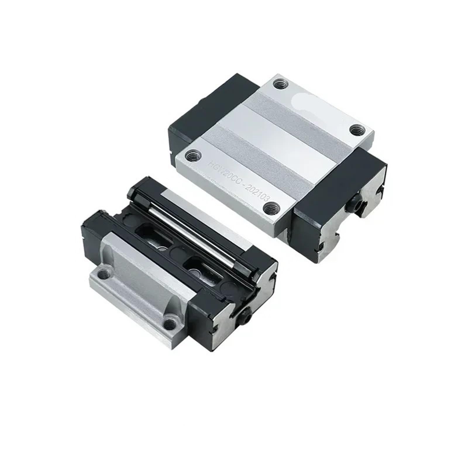 Lot de 4 blocs de guidage linéaire en acier HGH15CA HGW15CC HGH20CA HGW20CC