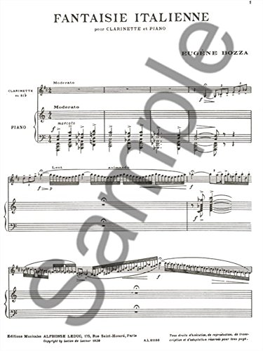 Amazon.co.jp: Alphonse Leduc ウィットナー ボザ : イタリア幻想曲