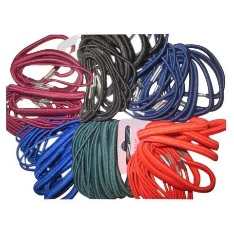 Twilo Design 18Pcs Girls Thick & Thin School Hair Bobble Elastics (NAVY BLUE) Cover