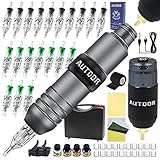 Autdor Tattoo Kit - Complete Cartridge Tattoo Machine Kit Professional Tattoo Pen Kit Including...