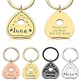 Halloween Spooky Dog Tags - Indoor Cat Tags Personalized, Custom Goth Pet ID Tags for Dogs Cats Collar Anti-Lost Stainless Steel Black Cats Pet Accessories Engraved Funny Saying on Back