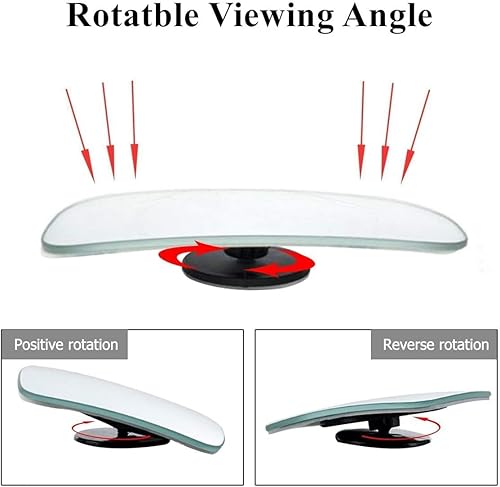 Miniatura 4 de WildAuto Espejo de Punto Ciego, Espejo Auxiliar Universal Ajustable de Ángulo Amplio para Coches (Adhesivo, 2 piezas)