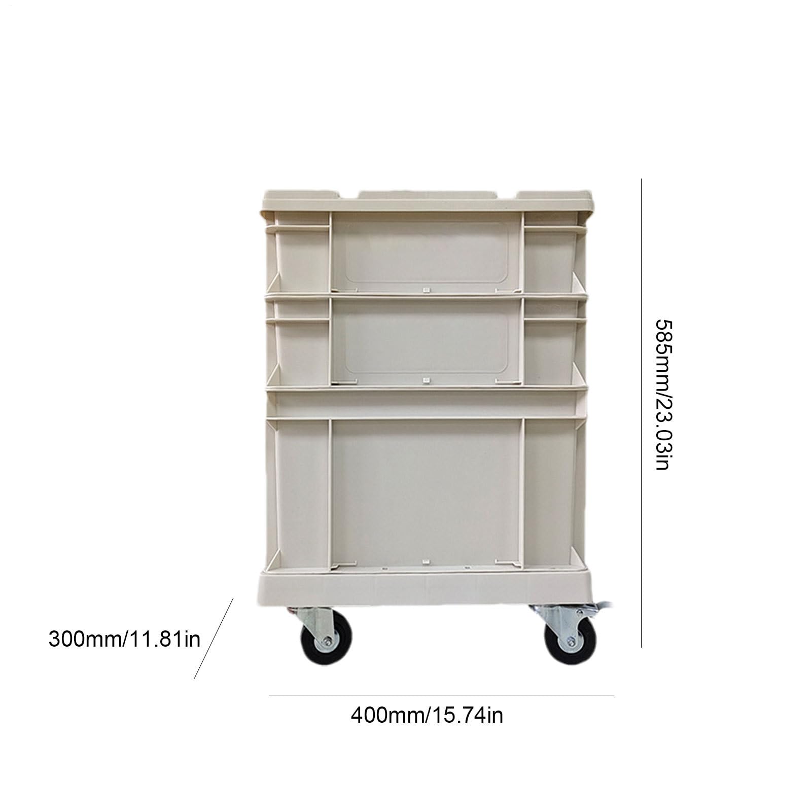 Contenitori di stoccaggio con ruote - Stile Industriale Grande Formato Impilabile,Contenitore di stoccaggio e fioriera,Per Casa Ufficio Campeggio All'aperto Garage Mansarda Trasferimento Imballaggio