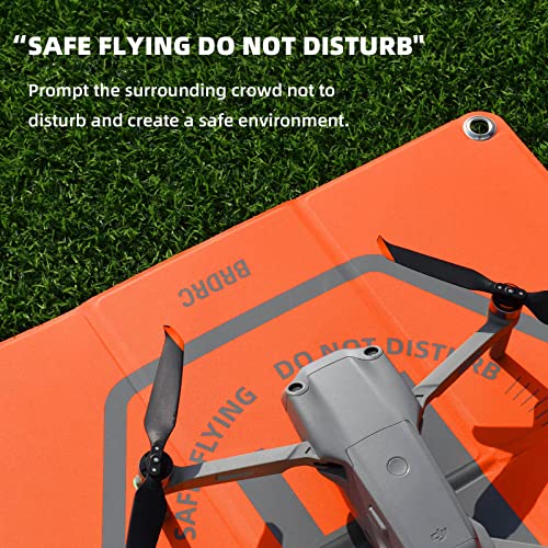 BRDRC 50cm Drohnen-Landeplatz, Universal, Faltbar, Doppelseitig, Wasserdicht, Helipad für DJI Mini 4 Pro/Mini 3/AIR 3/Air 2S/Mavic 3/Spark/Holy Stone/FIMI X8SE/FPV Combo