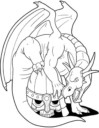 Once There Were Dragons: A Whimsical Coloring Book (Adult Coloring Book Fantasy Series)