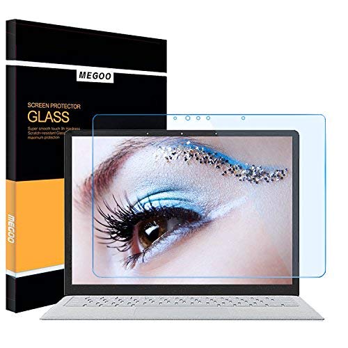 Megoo Screen Protector for Surface Laptop 4 13.5 inch, Tempered Glass/Eye Protection/No Bubble Screen Shield, Also compatible for Microsoft Surface Laptop4/3/2