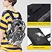 Vorspack Clear Backpack Heavy Duty PVC Transparent Backpack with Reinforced Strap Stitches & Large Capacity for College Workplace Security - Black
