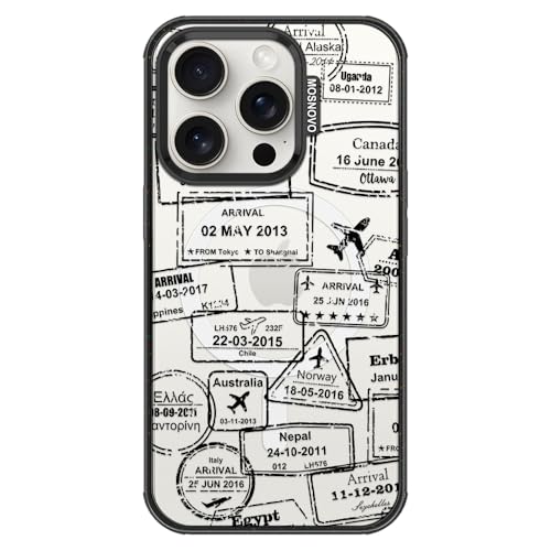 MOSNOVO for iPhone 15 Pro Case for MagSafe, Journey, Black
