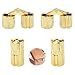 Produktbild Barrel Scharnier Messing Verdeckte Scharnier 4 Stück 180° Öffnungswinkel Scharnier Einbohrscharnier für DIY Schmuckkästchen Geschenkbox Arbeitsflächenhand Schranktür Handwerk Goldene (8mm)