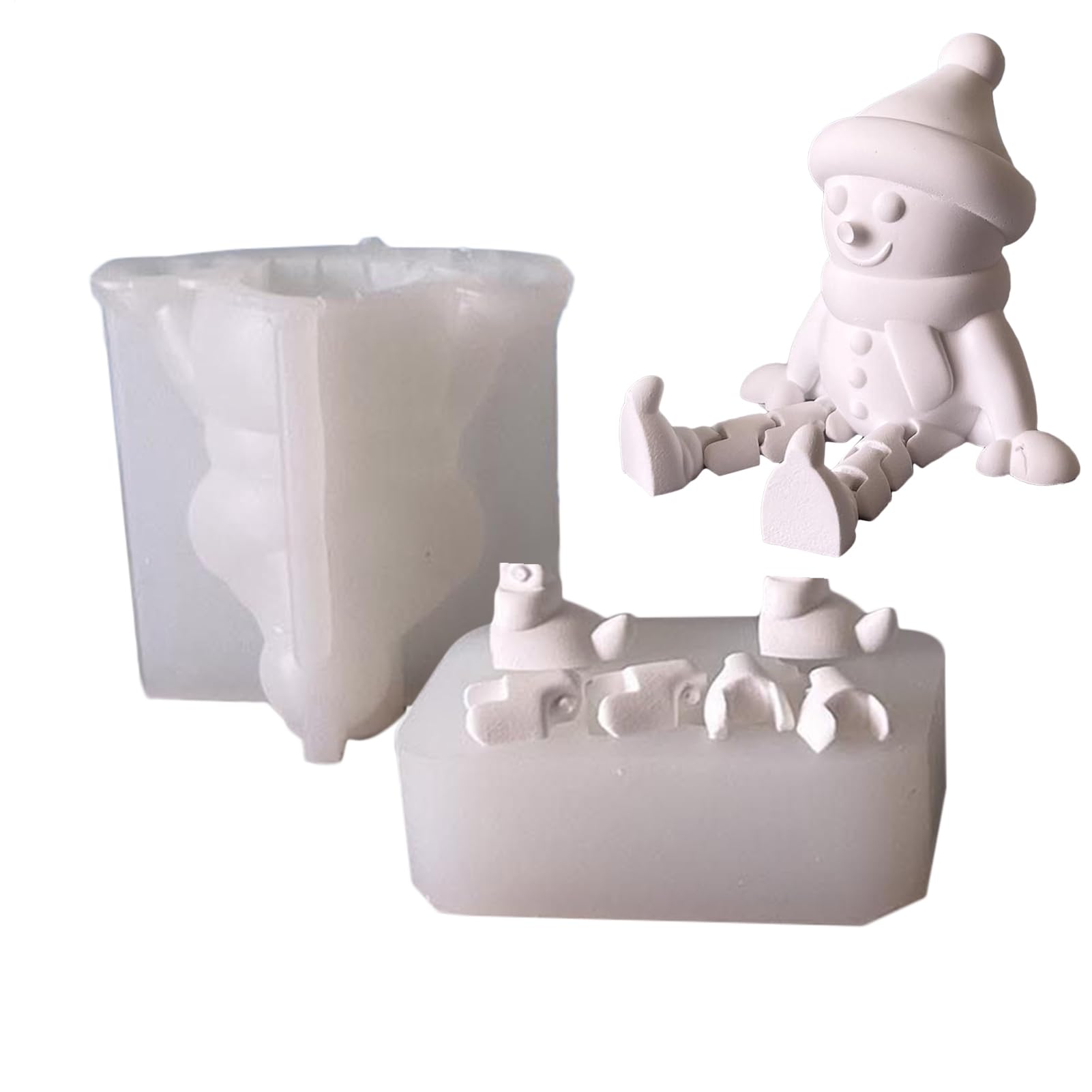 Moule de Noël en silicone époxy pour bougie artisanale et savon fait maison