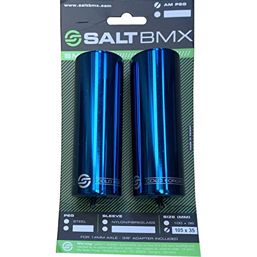 SALT Pegs AM Forged Steel Pegs 105mm Blue