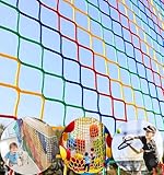 Climbing Net Balcony Netting for Pets, Stairway for Balcony,Baseball Softball Net Sports Netting for Railings,Playground,Kids Safety net Rope,Driveway Nets 3.3X16.6FT