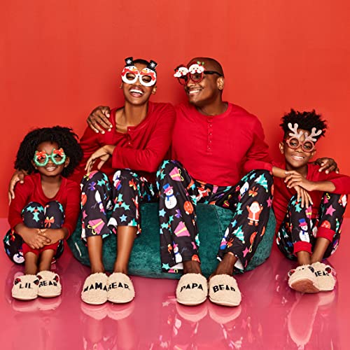 Dearfoams Matching Family Collection Lil & Baby Slipper, Lil Bear Cream, 4-5 Us Unisex Big Kid #TOP16