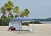 Quik Shade Go Hybrid 6' x 6' Sun Protection Pop-Up Compact and Lightweight 7' x 7' Base Slant Leg Backpack Canopy, Regatta Blue