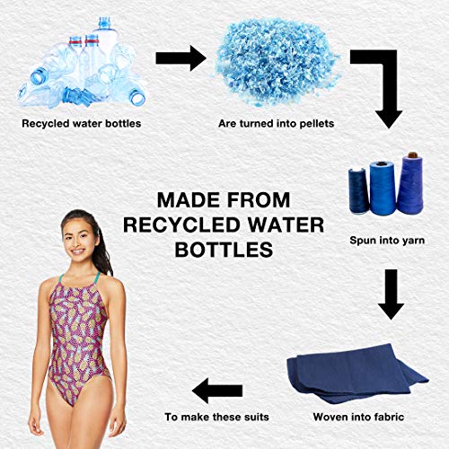 Speedo Women's Swimsuit One Piece Endurance Turnz Tie Back Printed3