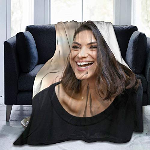 HOJJP Mila Kunis Super Soft Blanket, Light Plush Bed Blanket, Suitable for Adults and Children to Use 60