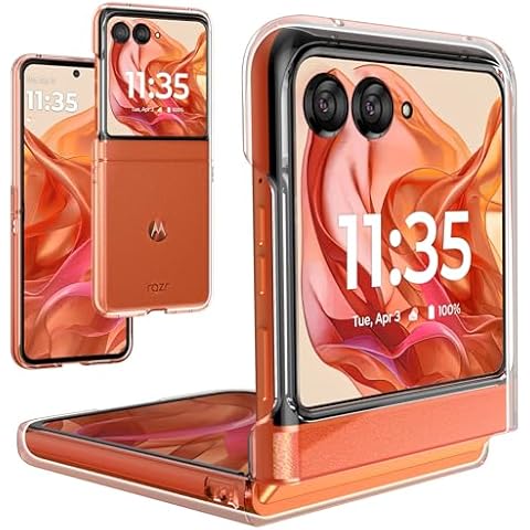 Foluu Case for Motorola Razr 2024 [Not fit Razr Plus 2024], Moto Razr 2024 Phone Case Clear, Hard PC Back Bumper Protective Shockproof Scratch Resistant Case for Motorola Razr 2024 (Crystal Clear) Cover