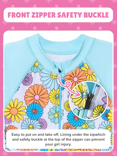 Image of Angel season Girls Swimsuits Kids Bathing Suit One Piece Swimwear with UPF 50+ Cute