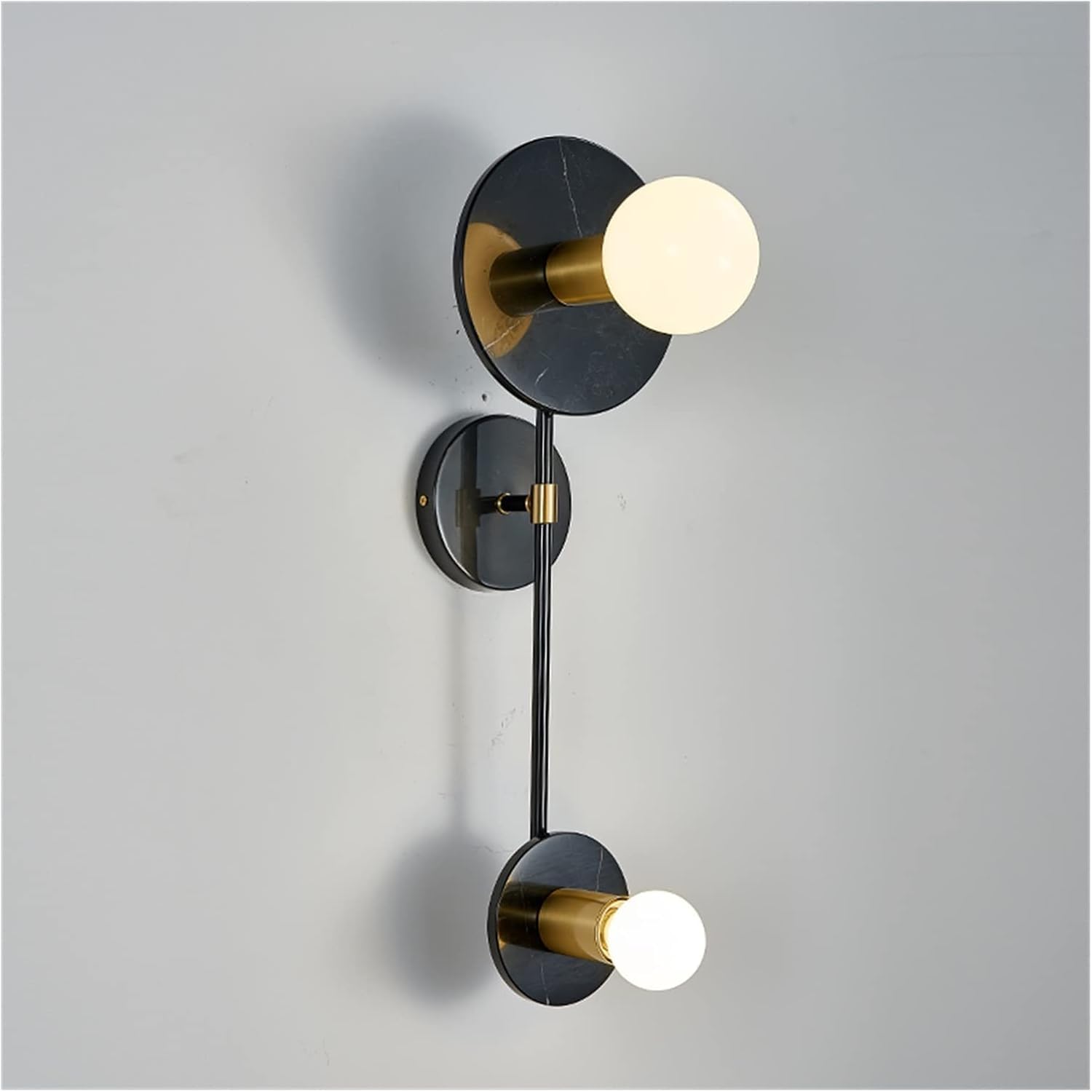 HXYSXHJUO Wall lamp, Postmodern - Black/Golden LED Lamps Bedside Bedroom Glass Ball Single Head Lights Aisle Corridor Marble Sconces, Pendant Light