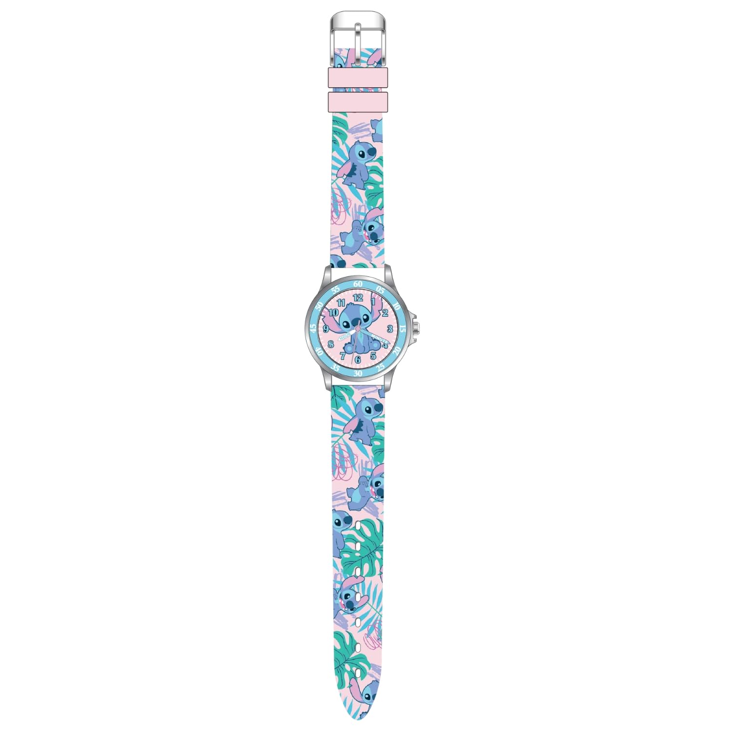 Kids Licensing LAS9011 Automatic Children's Analogue Watch with Plastic Strap, Stith Pink