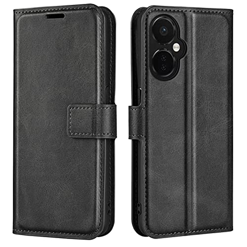 Kezaizhe Flip Case for OnePlus Nord N30 5G One Plus N 30 Wallet PU Leather Magnetic Protective Cellphone Case for OPPO K11X Folio Book Cover with Stand (Black)