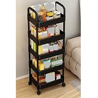 Amazon.co.jp: YQkasj 5段 キッチンワゴン キッチンラック キャスター