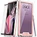 Zizo ION Series Compatible with Samsung Galaxy Note 9 Case Military Grade Drop Tested with Tempered Glass Screen Protector Rose Gold Clear