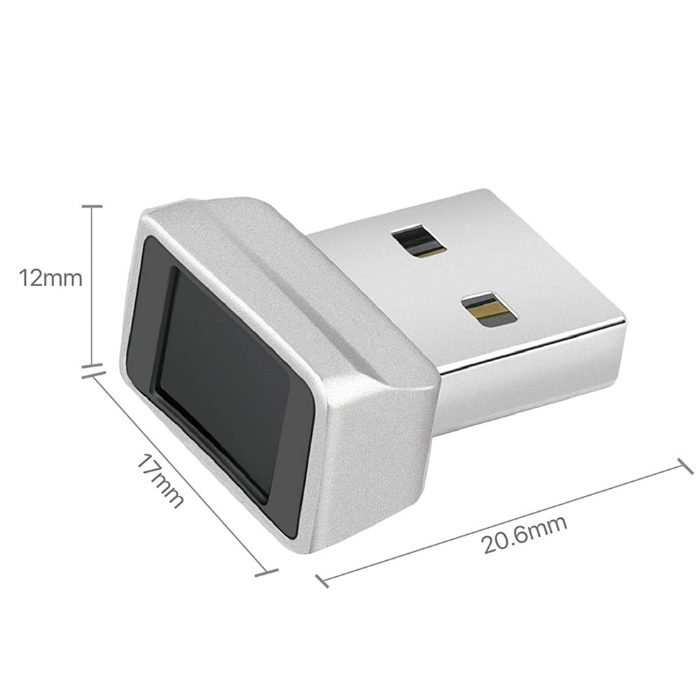 Módulo de lector de dactilares USB de 2 piezas de repuesto accesorios para Windows10,11 escáner biométrico candado PC huella digital