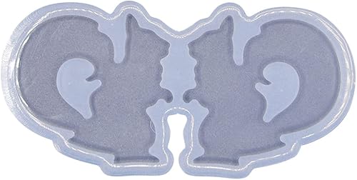 Miniatura 6 de Angel Wings Molde de silicona transparente para ardilla, para resina UV, resina epoxi, manualidades, joyería, bricolaje, dulces, chocolate, para