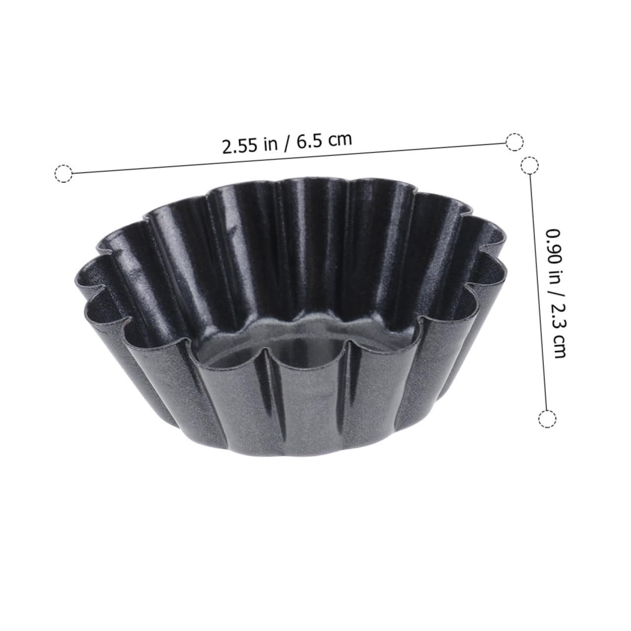 15 piezas Molde para Tartaletas de Huevo de Acero Carbono Moldes Antiadherentes Reutilizables para Pudding Muffins y Repostería Prácticos y Fáciles de Limpiar para Hornear