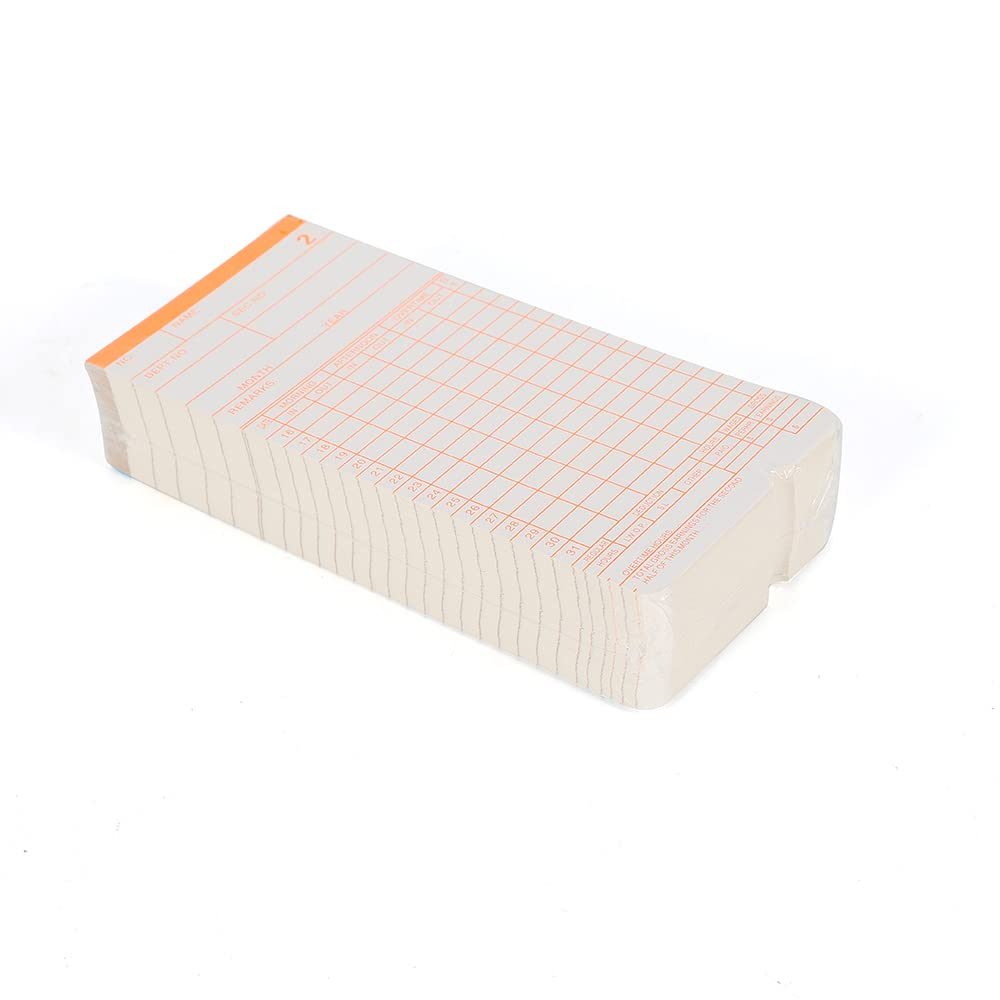 250 tarjetas de sello mensuales, 18 cm, tarjetas de sello, tarjetas semanales, reloj de tiempo, organizador, oficina, accesorios de almacenamiento para reloj de sello, reloj de punzón, registro de