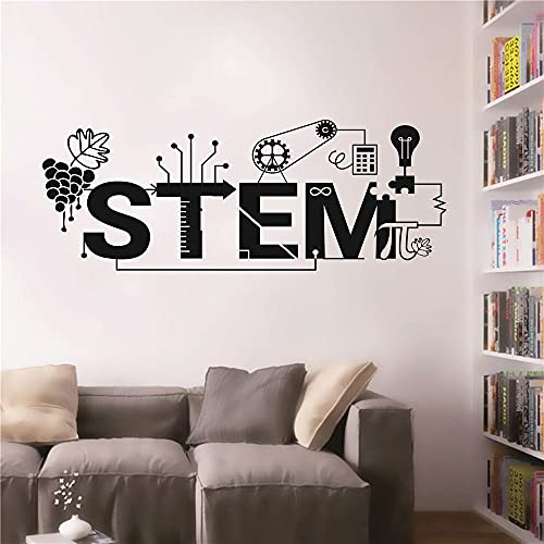 Vinilo Decorativo Negro Educación STEM 40x100 cm miniatura 1