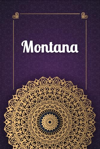 Montana: Personalized notebook with name Montana | Birthday gift for women, girl, daughter, mom, sister, ... | Cover: mandala | 110 lined pages journal, small size 6x9 inches