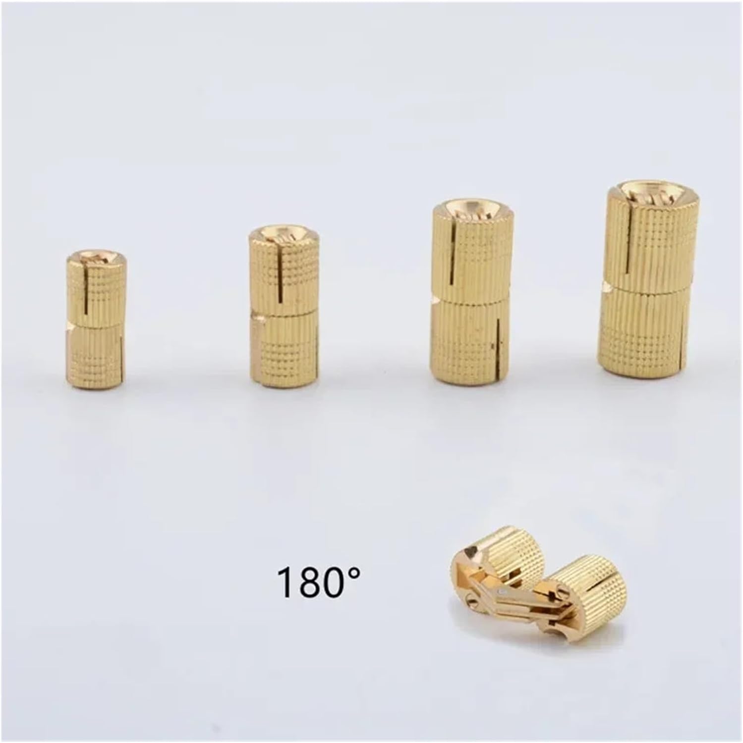 Copper Barrel Hinges Cylindrical Hidden Cabinet Concealed Invisible Brass Mount for Furniture Hardware(18mm)
