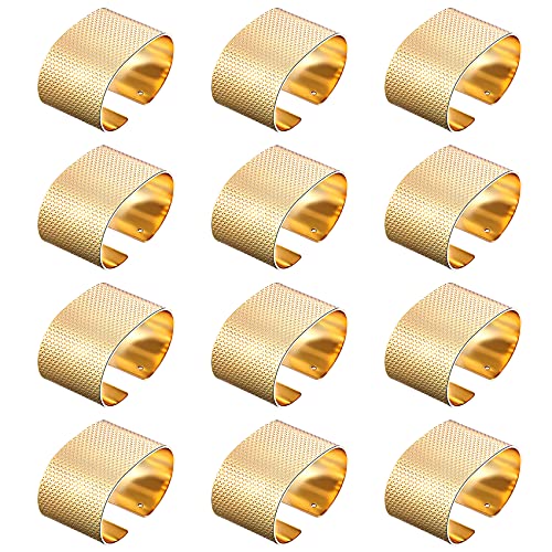 Zolearopy Napkin Rings, Metal Napkin Ring Holder Napkin Circle Buckle For Wedding, Party, Holiday, Banquet, Christmas, Dinner, Birthday Of Table Decoration (12 Pack Gold Open) #TOP8