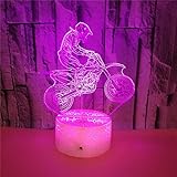 ❤ La luz nocturna de LED es ideal en una mesa, escritorio o mesita de noche en una sala de juegos o en el dormitorio de los niños. La lámpara 3d es una gran decoración para la casa para todas las edades. También se puede usar como decoración de fiesta para niños y niños pequeños. Amarán mucho esta luz de noche infantil, es muy versátil.