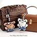 YOU WIZV Plush Bag Charm - Dog Keychain for Women, Plush for Purses & Backpacks, Stuffed Animal Keychain Accessory