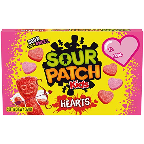 Sour Patch Kids Soft & Chewy Valentines Day Candy Hearts, 3.1 Oz #TOP12