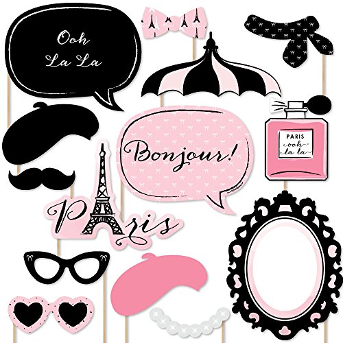 Kit photomaton Paris Ooh La La 20 graines photobooth soirée mariage