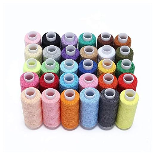 Candora Ensemble de fils à coudre 30 pièces - Kit de fils en polyester - 228,6 m chacun pour couture à la main ou à la machine