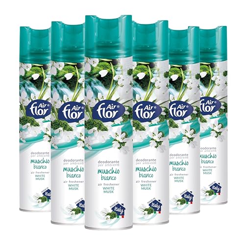 AIR FLOR | Deodorante per Ambienti, Profumo Muschio Bianco, 6