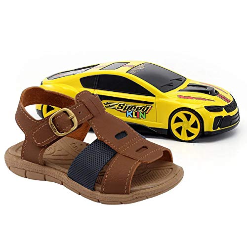 Sandália Infantil Klin Tic Tac Casual Speed - Marrom - 24