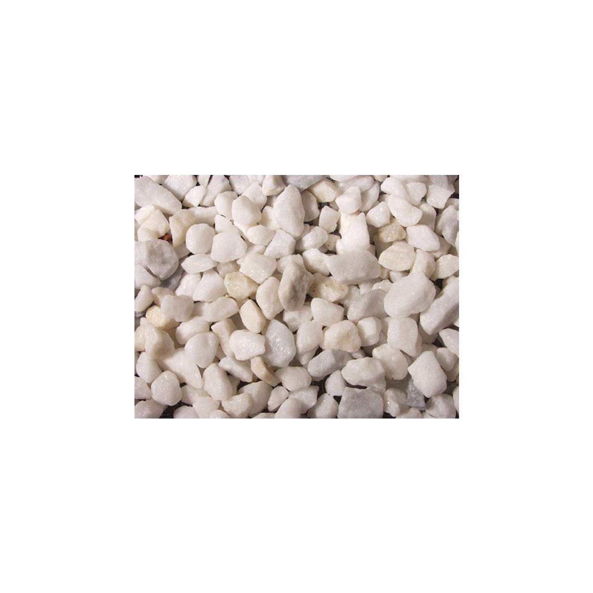 Charles Watson Polar White Spa Marble Chippings Polybag, 9-12mm 23kg