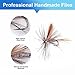 Ansnbo 36 pcs Fly Fishing Flies Kit, Hand Tied Trout Bass Fly Assortment with Fly Box, Dry Wet Nymph Flies Streamers Fly Fishing Lures
